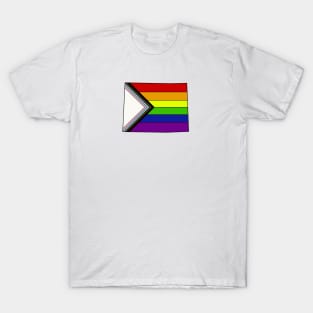 Progress pride flag - Wyoming T-Shirt